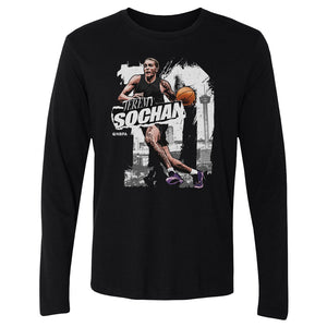 Jeremy Sochan Men's Long Sleeve T-Shirt | 500 LEVEL