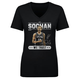 Jeremy Sochan Women's V-Neck T-Shirt | 500 LEVEL