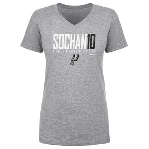 Jeremy Sochan Women's V-Neck T-Shirt | 500 LEVEL